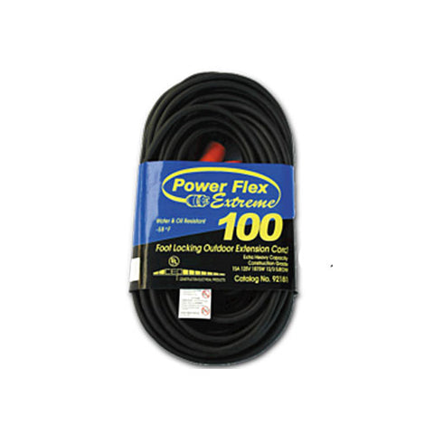 CEP 92151 Power Flex Extreme 100' Outdoor Extension Cord, Foot Lock